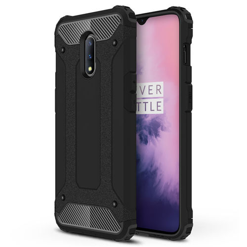 Military Defender Tough Shockproof Case for OnePlus 6T / 7 - Black